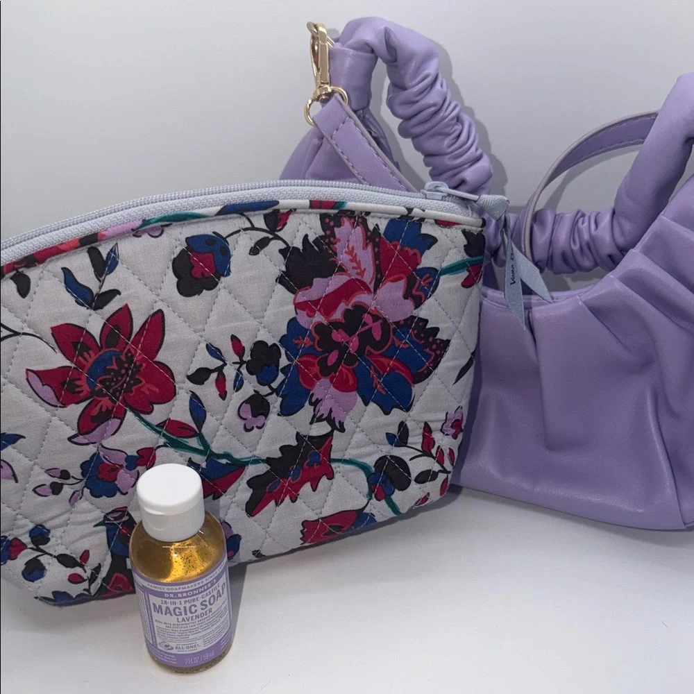 Vera Bradley Floral Lavender Women's Bag Set